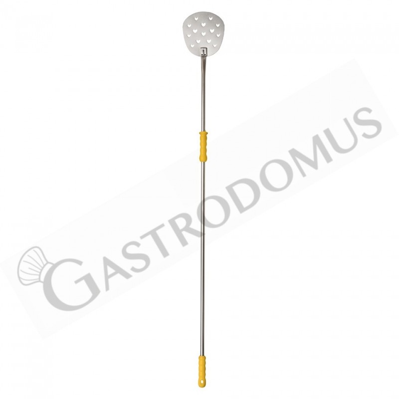 Pala per Pizza per cuocere forata Cuore in titanio Ø 200 mm H 1700 mm Pala per Pizza per cuocere forata Cuore in titanio Ø 200 mm H 1700 mm