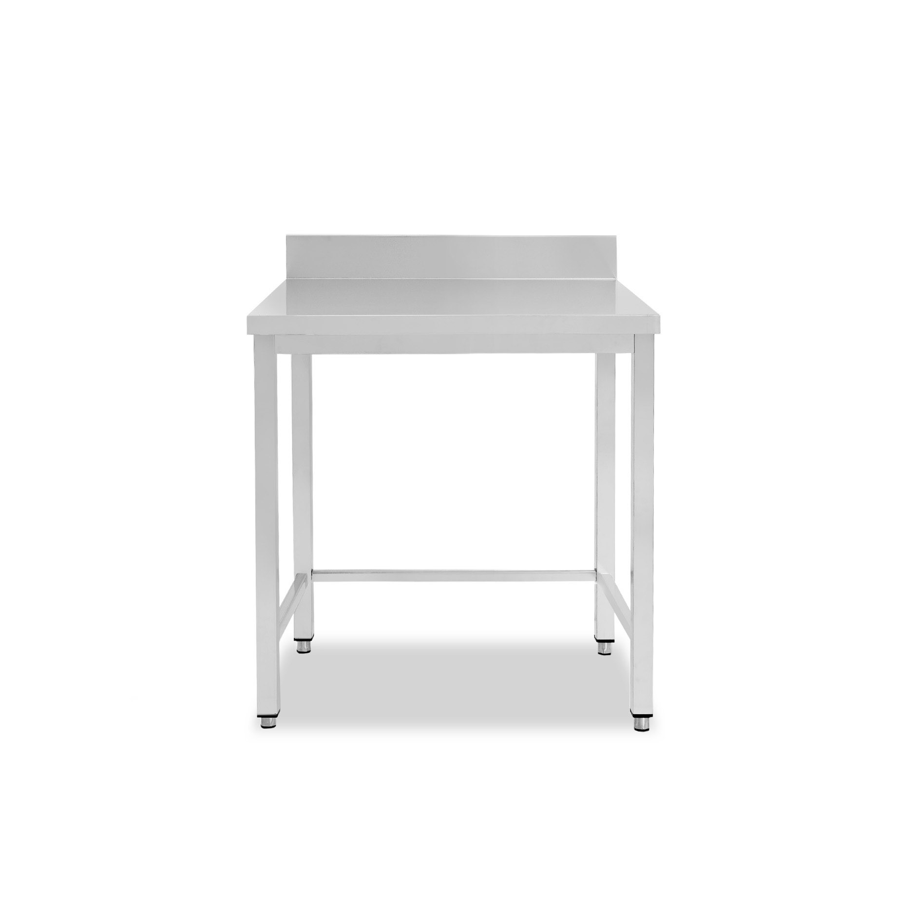 Tavolo inox con alzatina L 400 mm x P 800 mm x H 950 mm