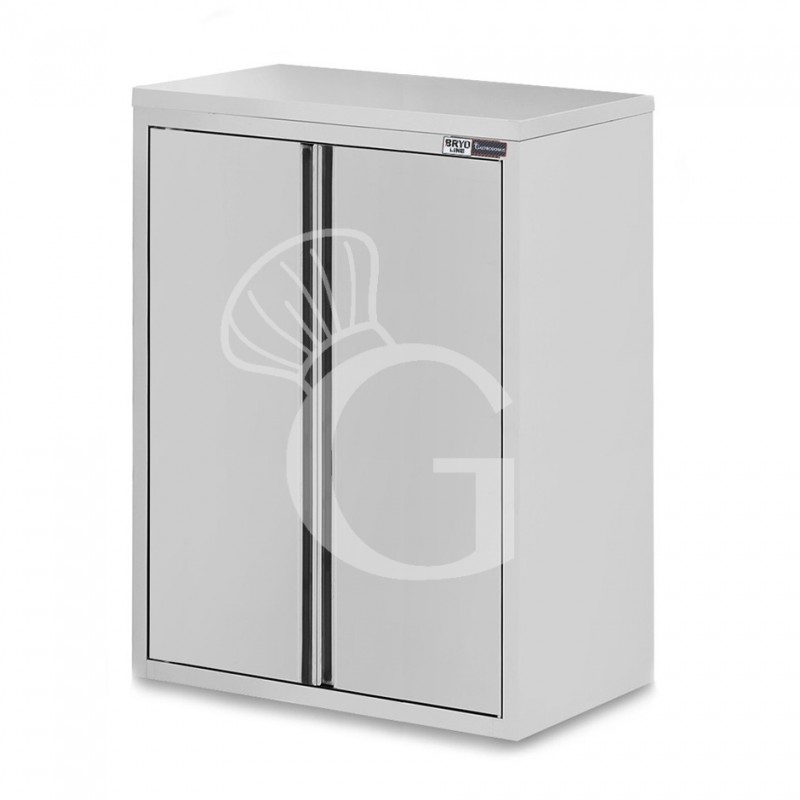 Pensile inox con 2 porte battenti, 2 ripiani, L 1000 x P 400 x H 1000 mm