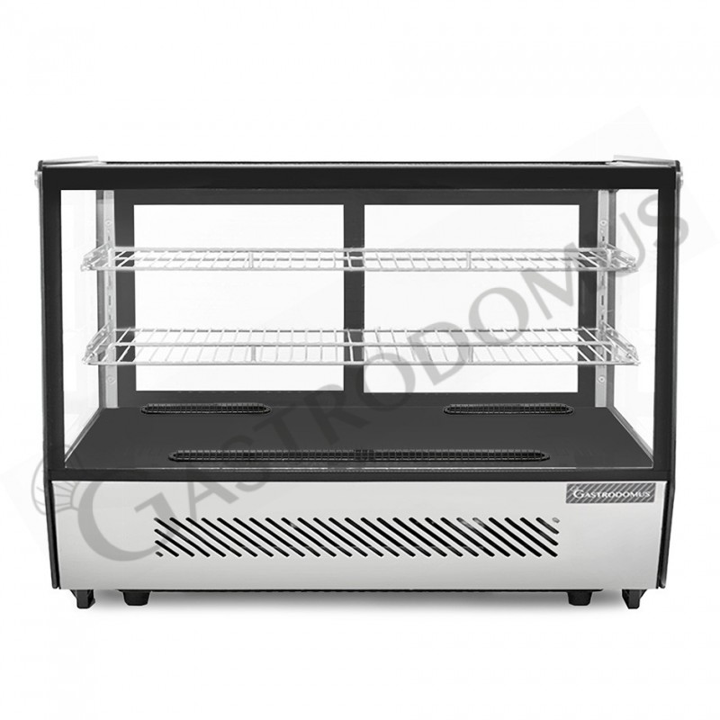 Espositore refrigerato da banco ventilato 160 LT luce interna a LED L 880 mm x P 568 mm x H 686 mm