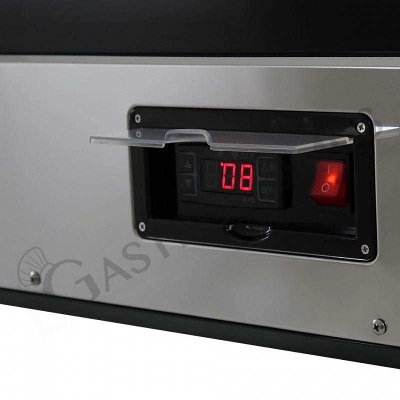 Espositore refrigerato da banco ventilato 160 LT luce interna a LED L 880 mm x P 568 mm x H 686 mm