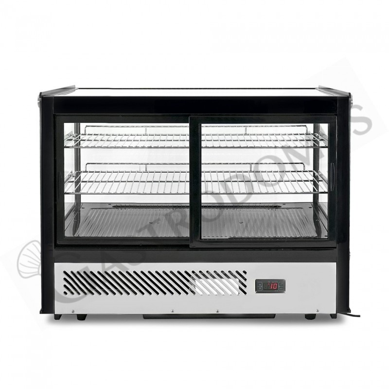 Espositore refrigerato da banco ventilato 160 LT luce interna a LED L 880 mm x P 568 mm x H 686 mm