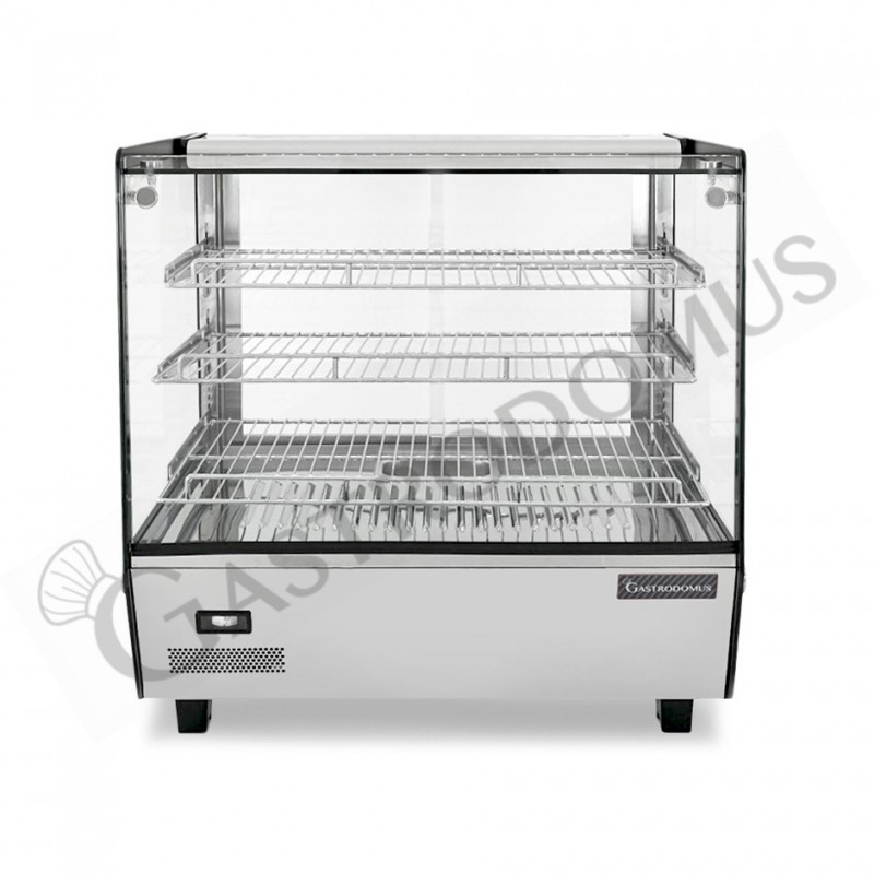 Vetrina Riscaldata inox e vetro 3 piani +30°C/+90°C 120 LT L 678 mm x P 568 mm x H 686 mm