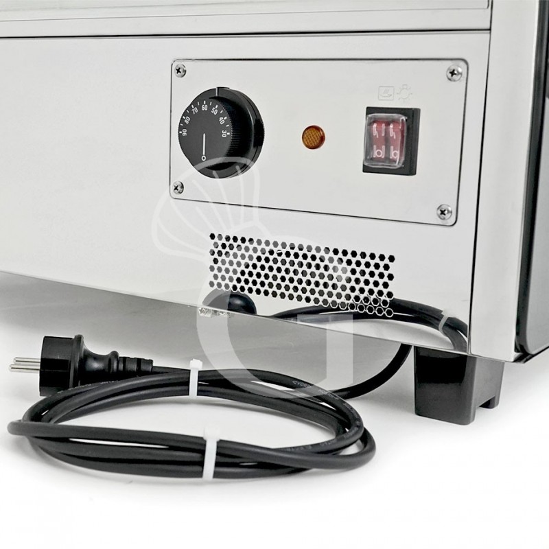 Vetrina Riscaldata inox e vetro 3 piani +30°C/+90°C 120 LT L 678 mm x P 568 mm x H 686 mm
