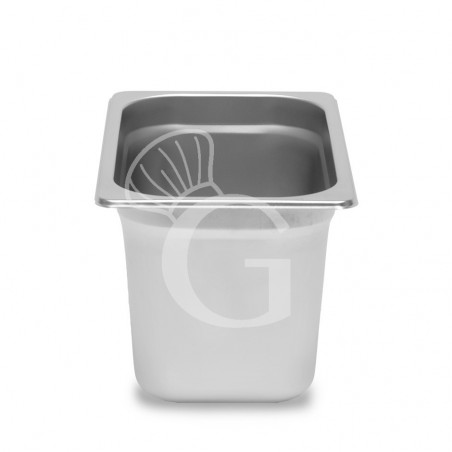 Bacinella in acciaio inox GN1/4 L 265 mm x P 162 mm x H 150 mm Bacinella in acciaio inox GN1/4 L 265 mm x P 162 mm x H 150 mm