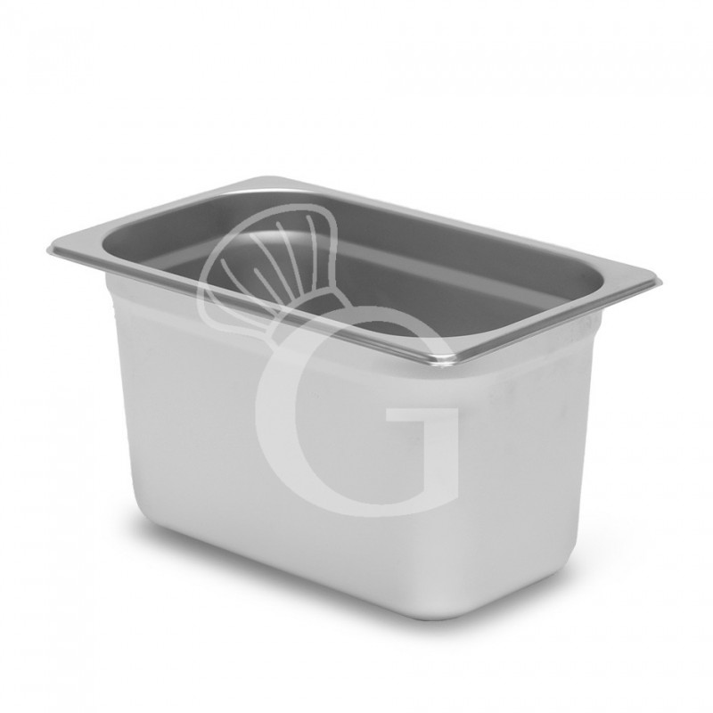 Bacinella in acciaio inox GN1/4 L 265 mm x P 162 mm x H 150 mm