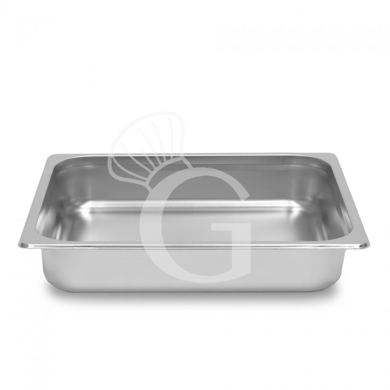 Bacinella in acciaio inox GN2/3 L 353 mm x P 325 mm x H 65 mm 5,5 LT