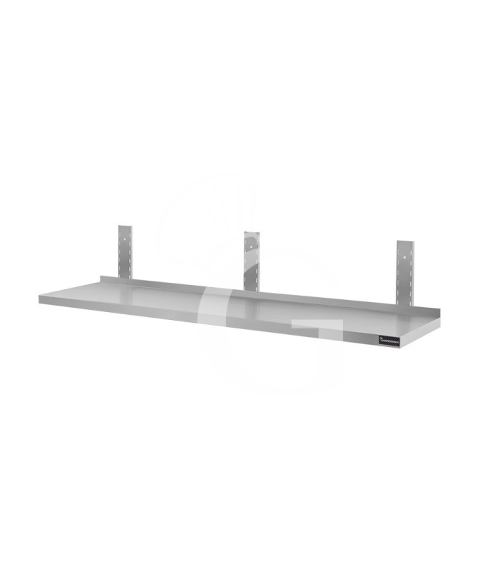 Ripiano in acciaio inox singolo, L 1500 mm x P 400 mm x H 350 mm