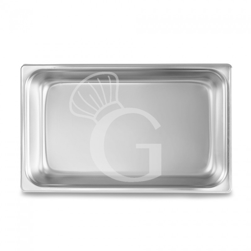 Bacinella in acciaio inox GN1/1 L 530 mm x P 325 mm x H 40 mm 5,5 LT