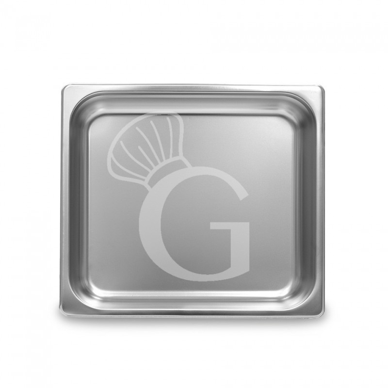 Bacinella in acciaio inox GN2/3 L 353 mm x P 325 mm x H 150 mm 13,6 LT