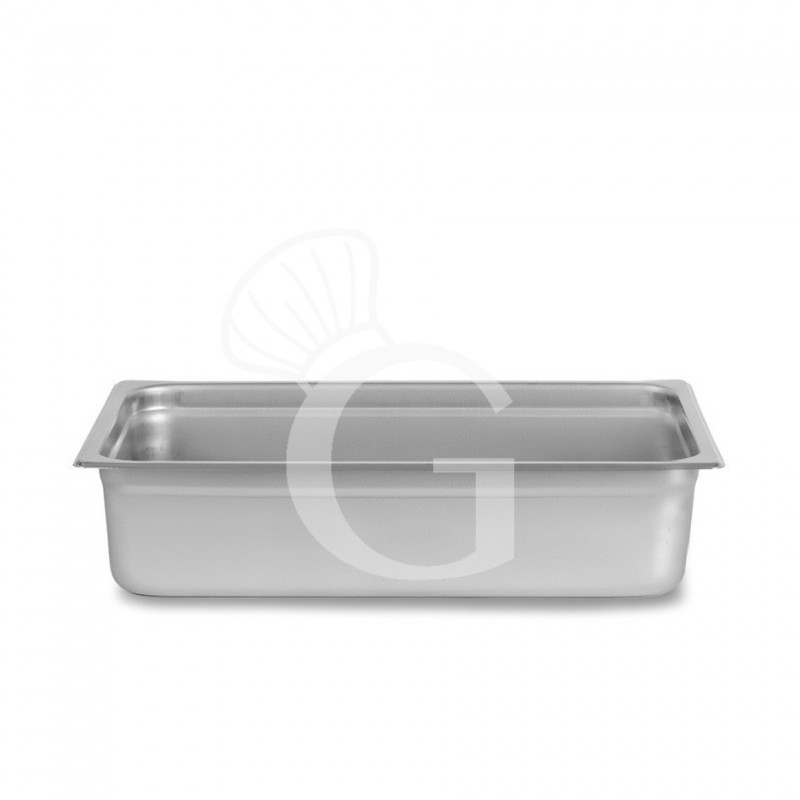 Bacinella in acciaio inox GN2/3 L 353 mm x P 325 mm x H 100 mm 8,9 LT Bacinella in acciaio inox GN2/3 L 353 mm x P 325 mm x H 100 mm 8,9 LT
