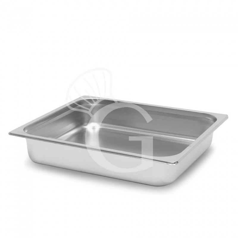 Bacinella in acciaio inox GN2/3 L 353 mm x P 325 mm x H 40 mm 3,5 LT