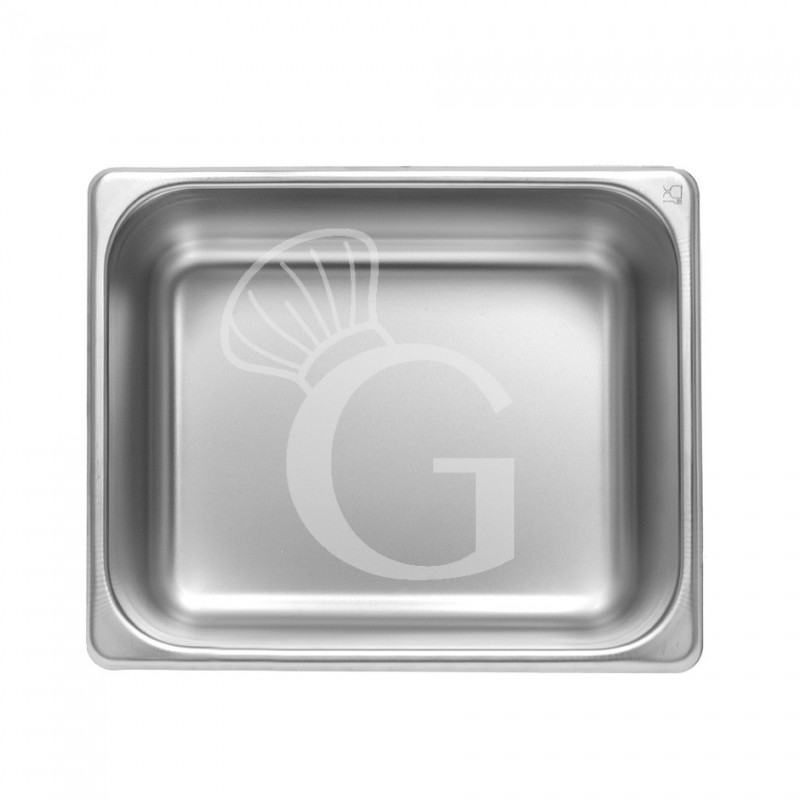 Bacinella in acciaio inox GN1/2 L 325 mm x P 265 mm x H 40 mm 2,5 LT