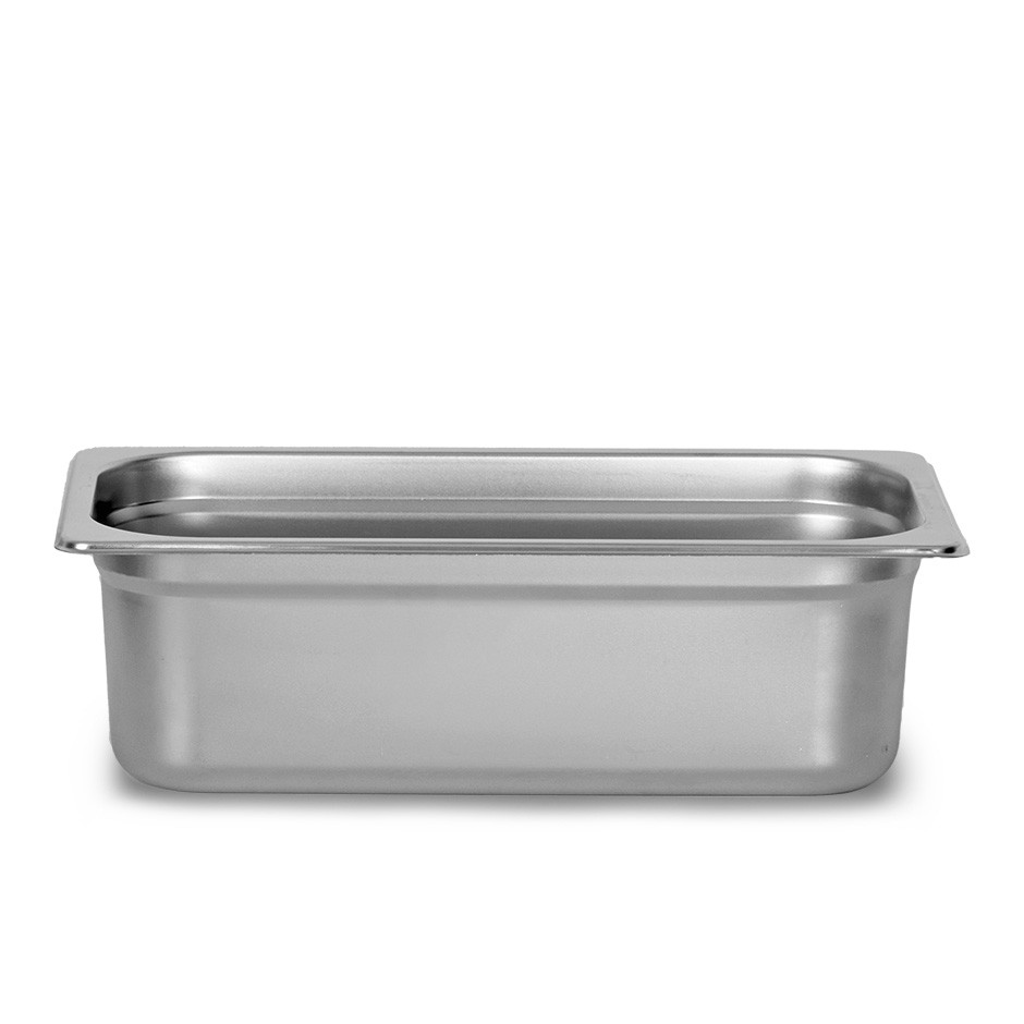 Bacinella in acciaio inox GN1/3 L 325 mm x P 176 mm x H 100 mm