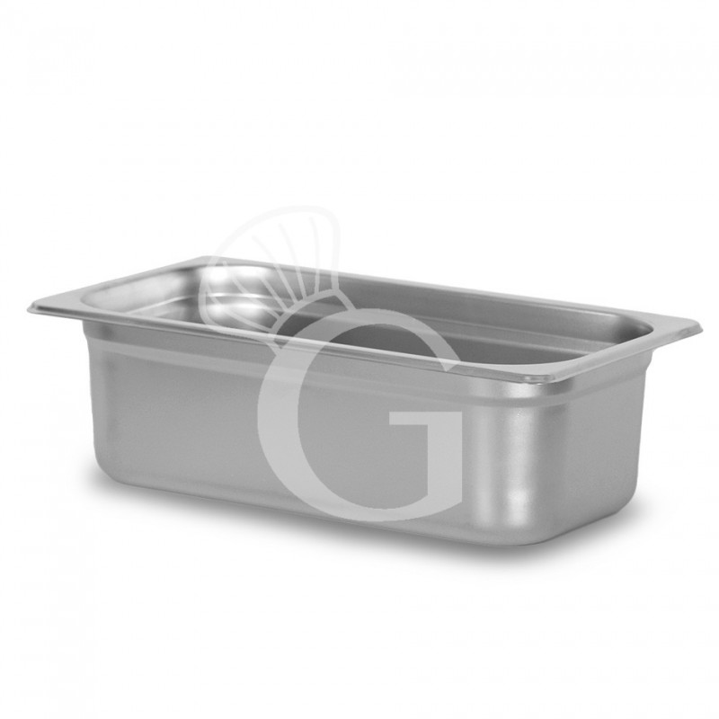 Bacinella in acciaio inox GN1/3 L 325 mm x P 176 mm x H 100 mm