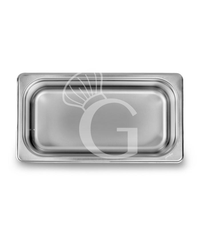 Bacinella in acciaio inox GN1/3 L 325 mm x P 176 mm x H 65 mm
