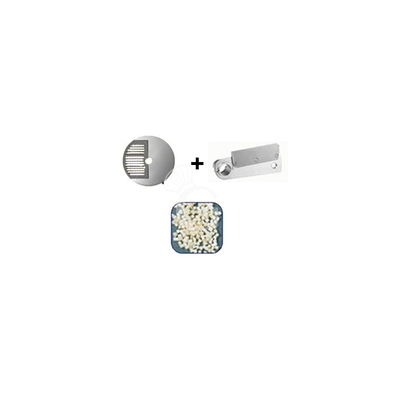 Disco tagliamozzarella a cubetti 10x10x5