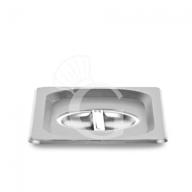 Coperchio a tenuta in acciaio inox GN1/4 L 265 mm x P 162 mm