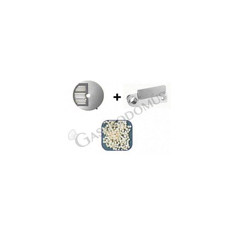 Disco tagliamozzarella a cubetti 10x10x5 Disco tagliamozzarella a cubetti 10x10x5
