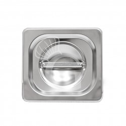 Coperchio in acciaio inox a tenuta GN1/6 L 176 mm x P 162 mm