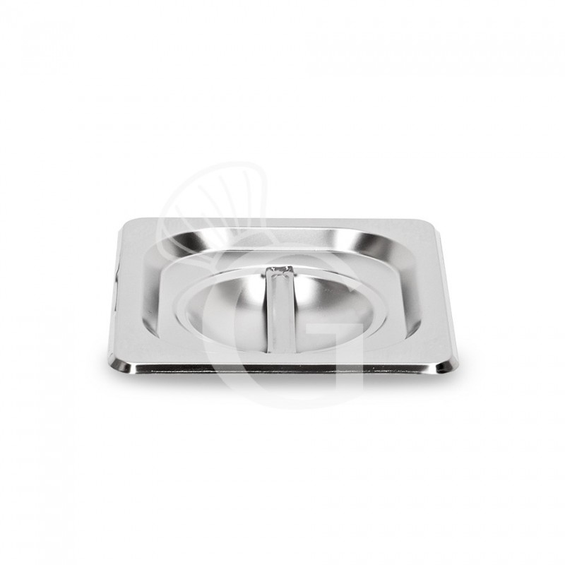 Coperchio in acciaio inox a tenuta GN1/6 L 176 mm x P 162 mm