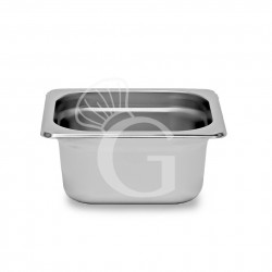 Bacinella in acciaio inox GN1/6 L 176 mm x P 162 mm x H 65 mm