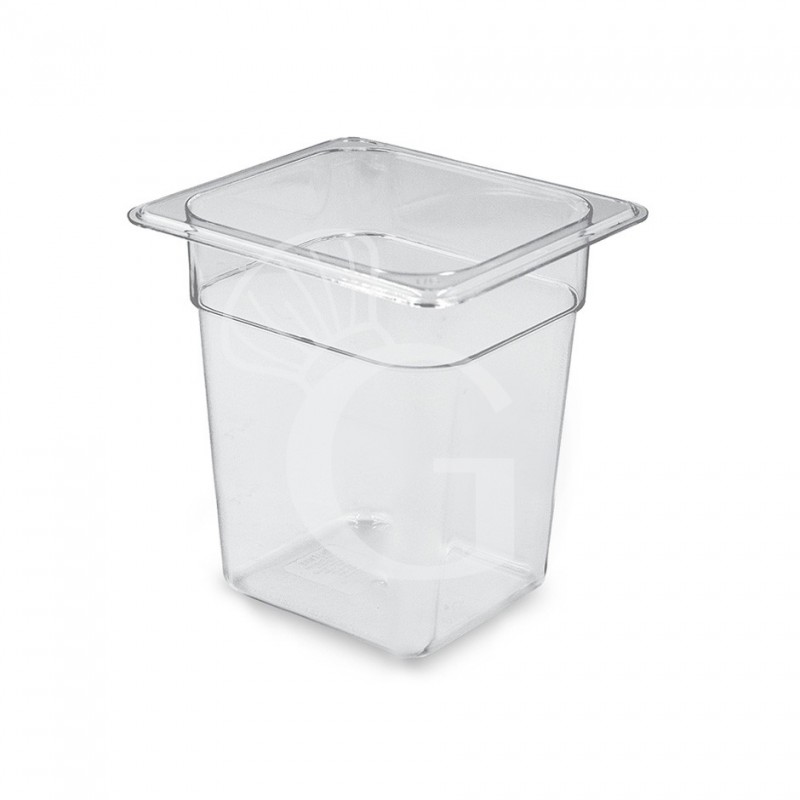 Bacinella in Policarbonato GN1/6 L 176 mm x P 162 mm x H 200 mm 3 LT