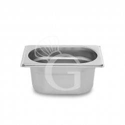 Bacinella in acciaio inox GN1/9 L 176 mm x P 108 mm x H 65 mm