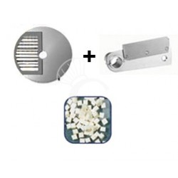 Disco tagliamozzarella a cubetti 12x12x5