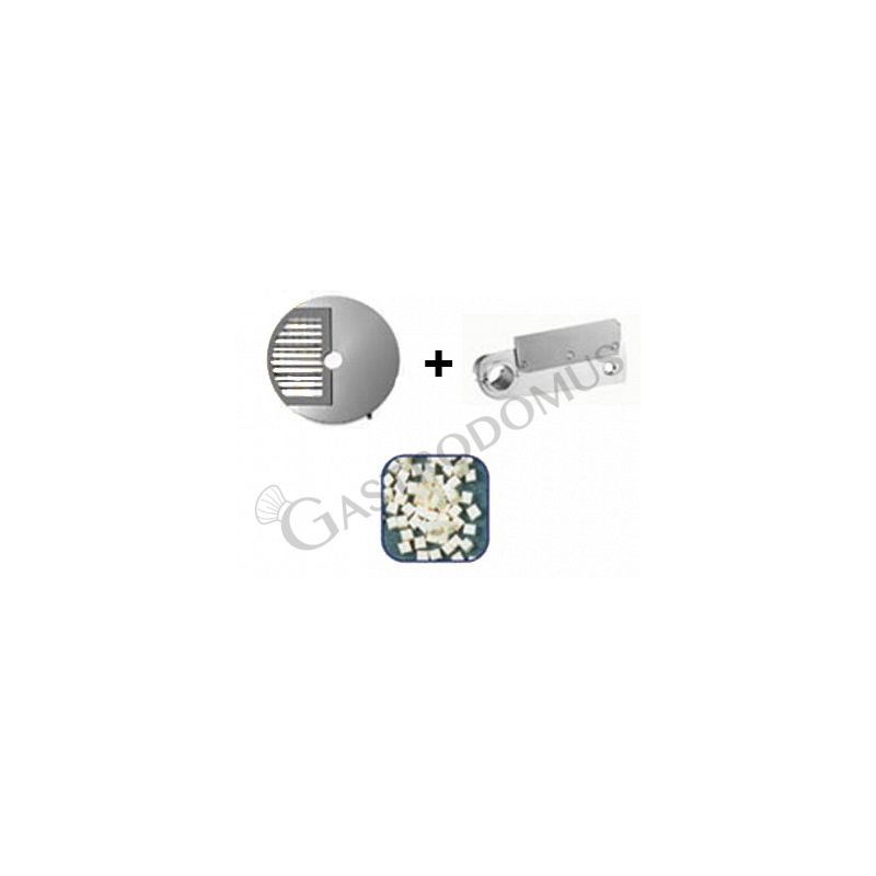 Disco tagliamozzarella a cubetti 12x12x5 Disco tagliamozzarella a cubetti 12x12x5