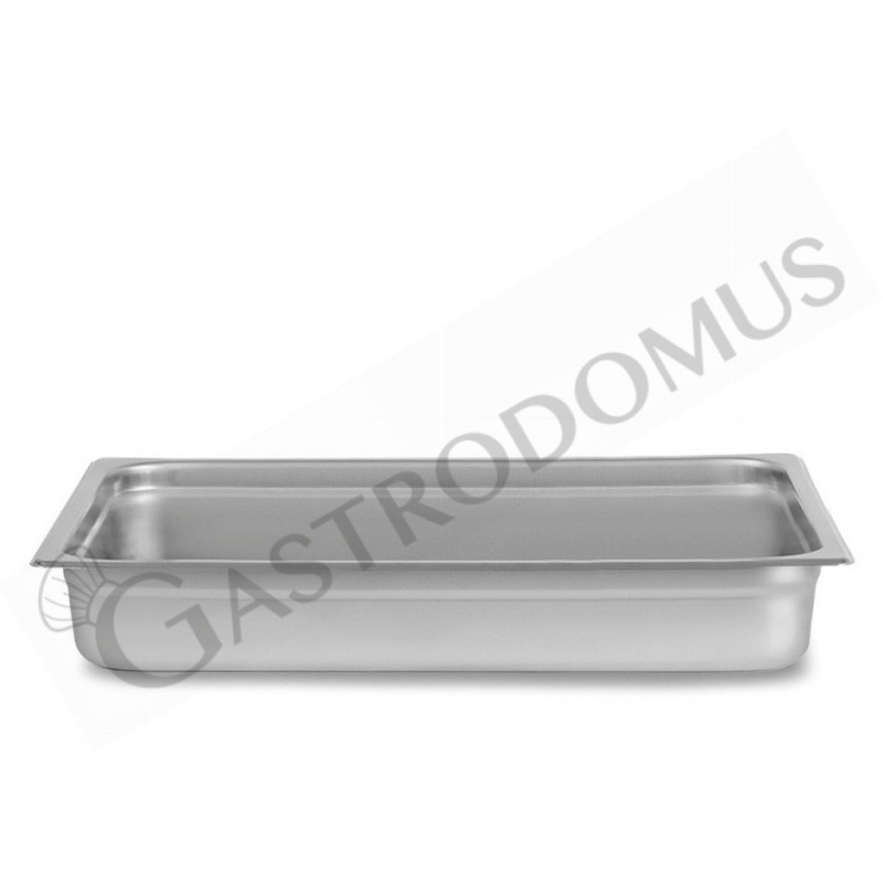 Bacinella in acciaio inox GN2/1 L 650 mm x P 530 mm x H 40 mm 12 LT