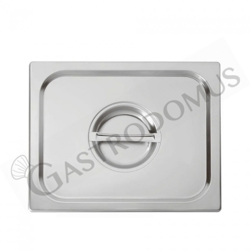 Coperchio in acciaio inox a tenuta GN2/3 L 353 mm x P 325 mm Coperchio in acciaio inox a tenuta GN2/3 L 353 mm x P 325 mm