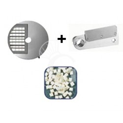 Disco tagliamozzarella a cubetti 16x16x8