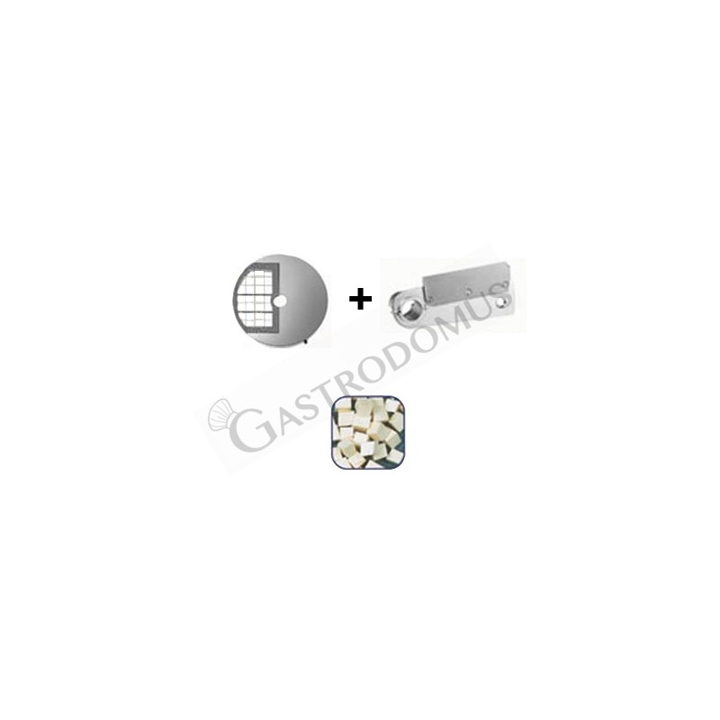Disco tagliamozzarella a cubetti 20x20x8 Disco tagliamozzarella a cubetti 20x20x8