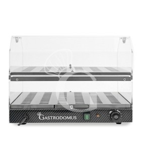 Vetrina Riscaldata inox e plexiglass 2 piani +30°C/+90°C L 510 mm x P 350 mm x H 385 mm
