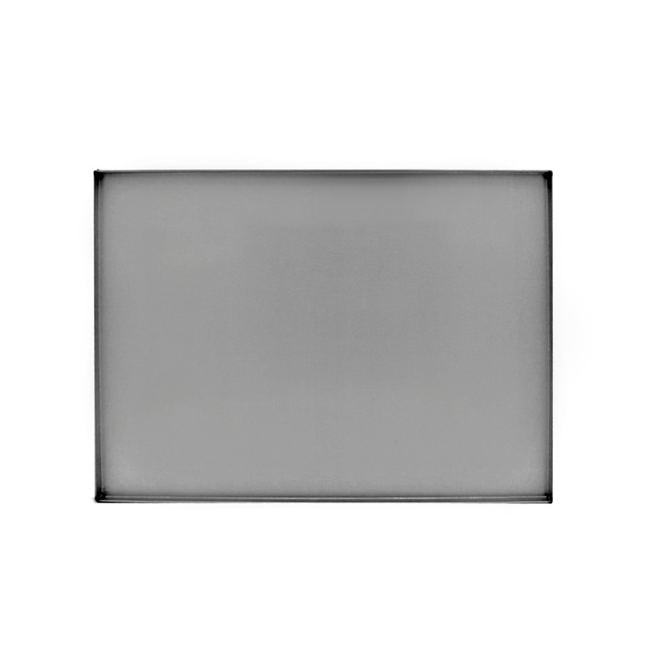 Teglia Rettangolare in lamiera alluminata L 360 mm x P 500 mm x H 20 mm