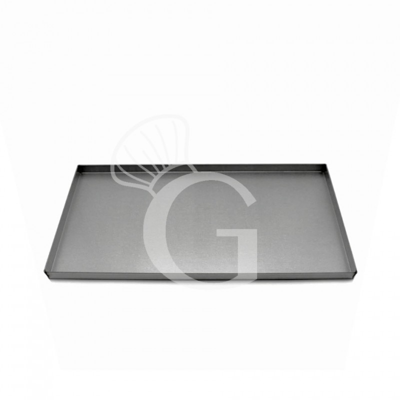 Teglia Rettangolare in lamiera alluminata L 360 mm x P 500 mm x H 20 mm