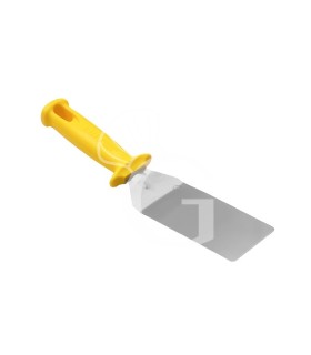 Paletta per pizza in inox con lama di dimensioni 90 mm x 120 mm