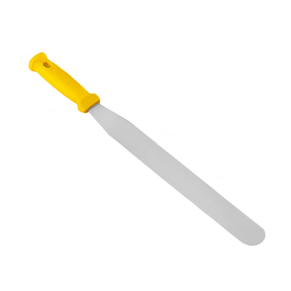 Spatola per spalmare flessibile in inox con lama di lunghezza 220 mm