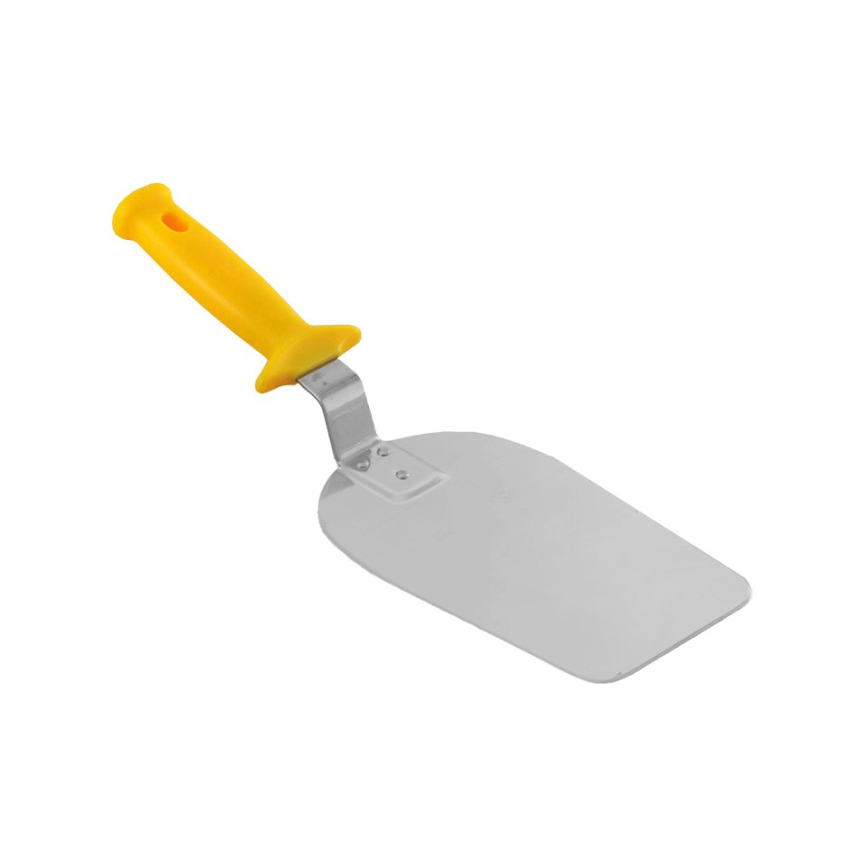 Paletta per pizza in inox con lama di dimensioni 120 x 250 mm