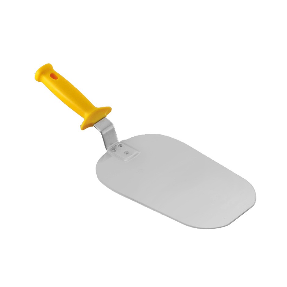 Paletta per pizza in inox di dimensioni 200 x 250 mm