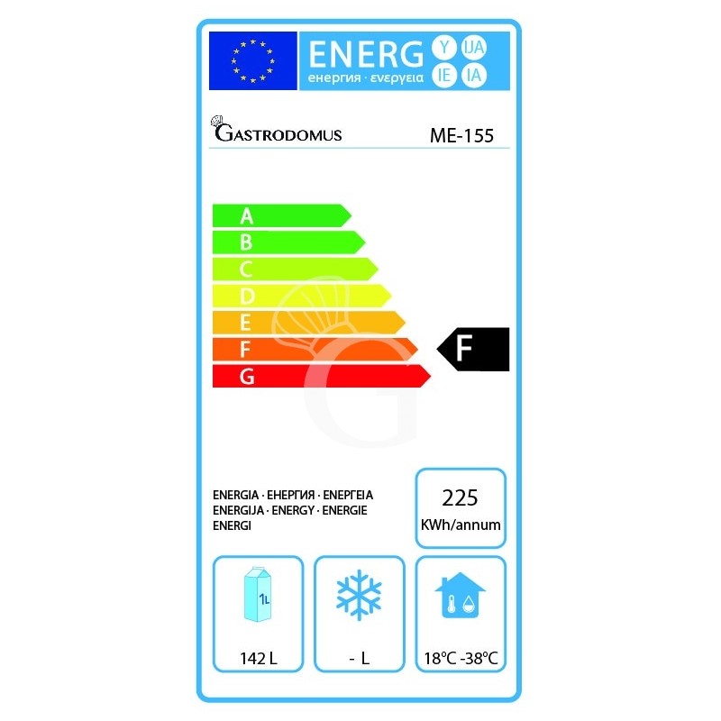 Congelatore a pozzetto Statico 148 LT -18°C classe energetica C