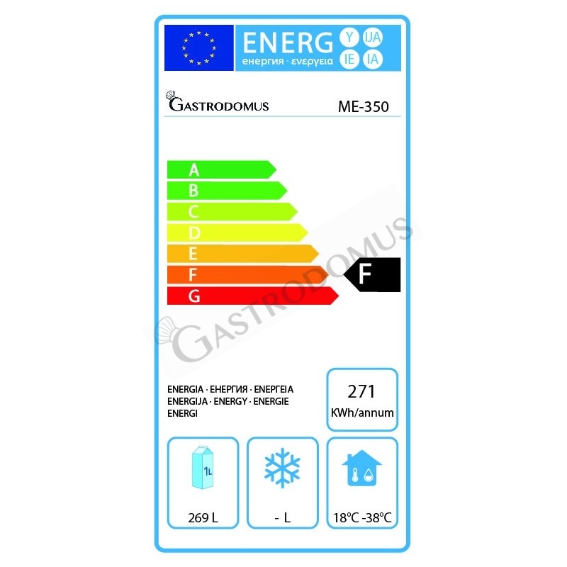 Congelatore a pozzetto Statico 280 LT -18°C classe energetica F