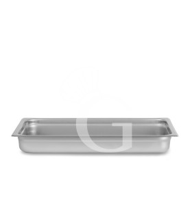 Bacinella in acciaio inox GN 1/1 L 530 mm x P 325 mm x H 20 mm