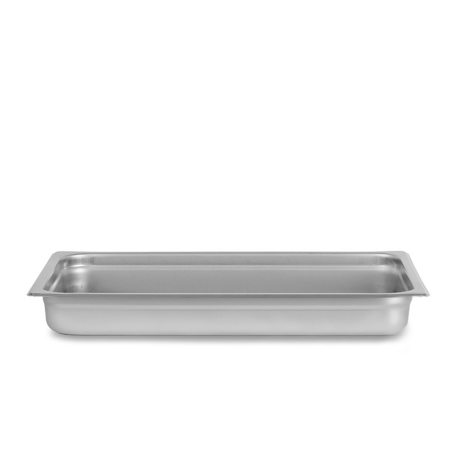 Bacinella in acciaio inox GN 1/1 L 530 mm x P 325 mm x H 20 mm