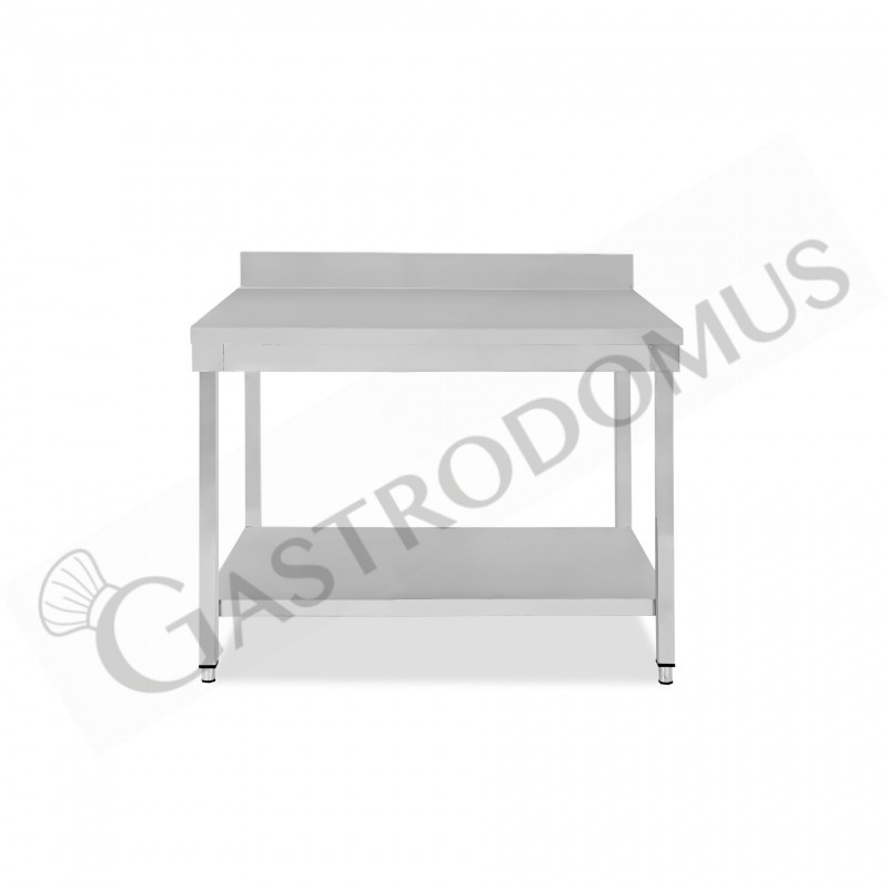 Tavolo inox 1 ripiano alzatina L 1100 mm x P 600 mm x H 965 mm Tavolo inox 1 ripiano alzatina L 1100 mm x P 600 mm x H 965 mm