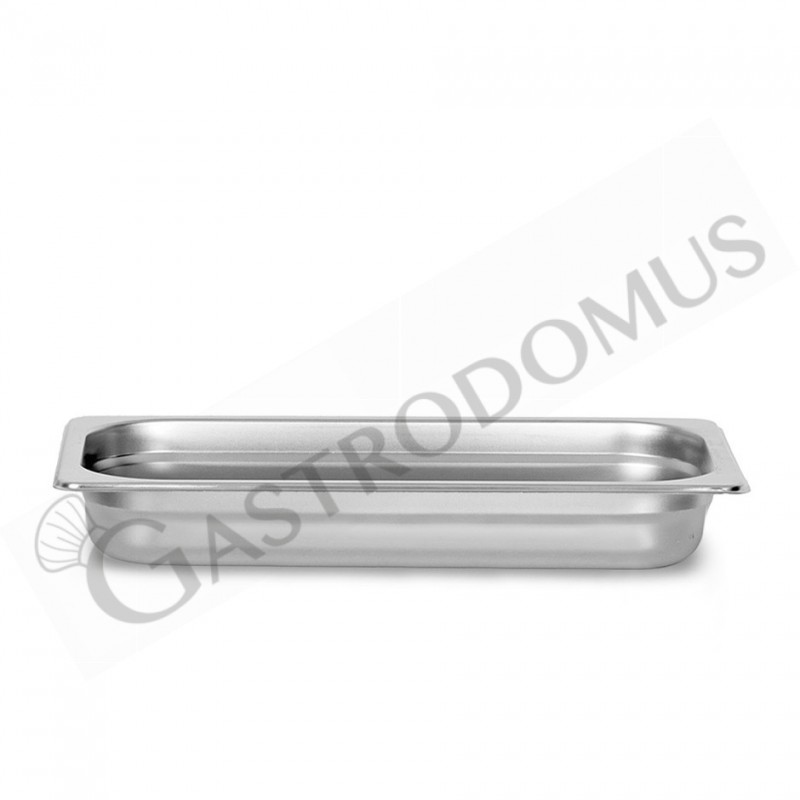 Bacinella in acciaio inox GN1/3 L 325 mm x P 175 mm x H 20 mm 0,7 LT