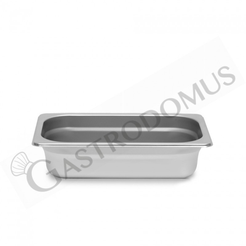 Bacinella in acciaio inox GN1/4 L 265 mm x P 162 mm x H 20 mm 0,5 LT