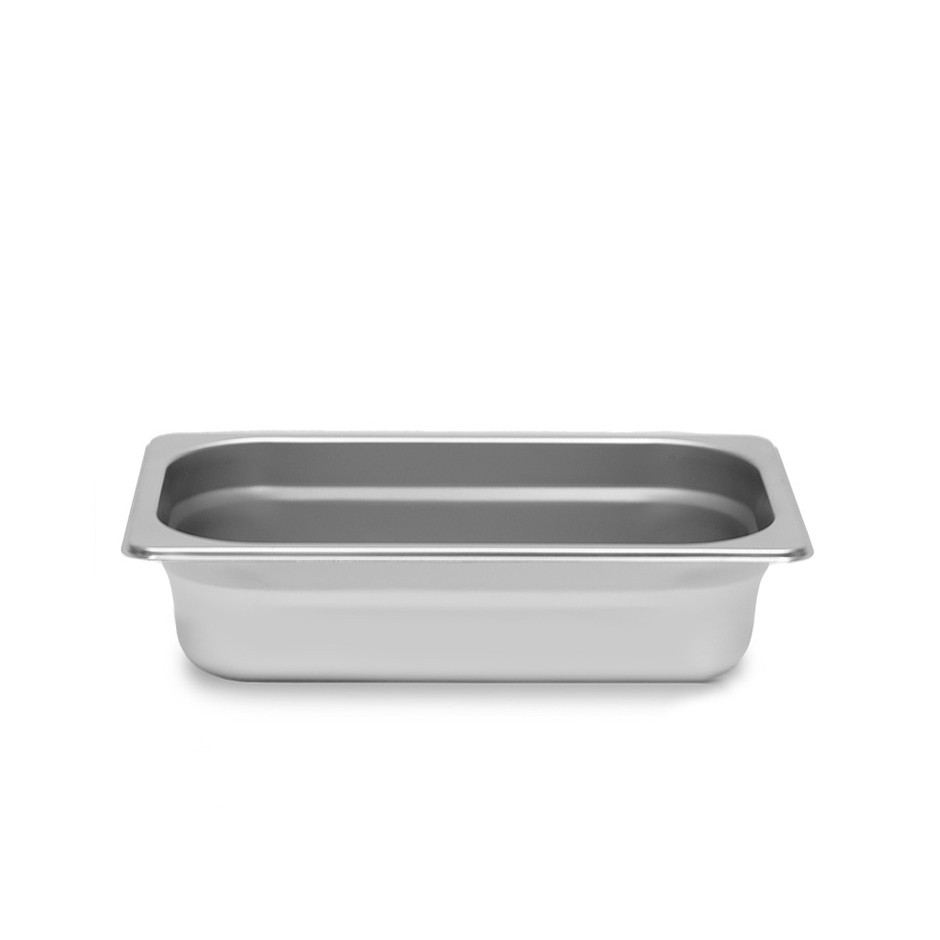 Bacinella in acciaio inox GN1/4 L 265 mm x P 162 mm x H 20 mm 0,5 LT