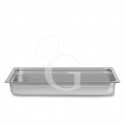 Bacinella in acciaio inox GN2/1 L 650 mm x P 530 mm x H 20 mm 6,5 LT